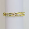 Wholesale Bracelet Copper Plated Gold Cute Letters Pattern Electroplating For Women