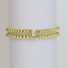 Wholesale Bracelet Copper Plated Gold Cute Letters Pattern Electroplating For Women