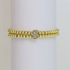 Wholesale Bracelet Copper Plated Gold Cute Letters Pattern Electroplating For Women