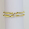 Wholesale Bracelet Copper Plated Gold Cute Letters Pattern Electroplating For Women