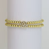 Wholesale Bracelet Copper Plated Gold Cute Letters Pattern Electroplating For Women
