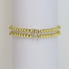 Wholesale Bracelet Copper Plated Gold Cute Letters Pattern Electroplating For Women