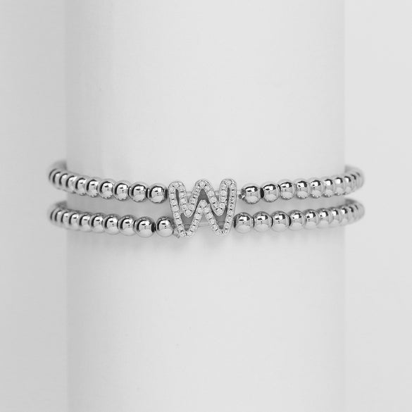 Wholesale Bracelet Copper Plated Gold Cute Letters Pattern Electroplating For Women