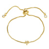 Wholesale Bracelet Copper Plated With Real Gold Full Of Zirconium English Letter Design