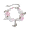 Wholesale Bracelet Imitation Pearl Bow Star Heart Geometric Electroplating Women's