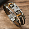 Wholesale Bracelet Leather Geometric Vintage Animals Handmade Couple Style
