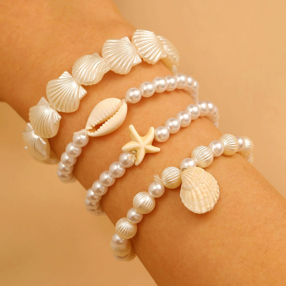 Wholesale Bracelet Mixed Materials Retro Style Star Shape Handmade