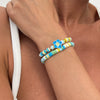 Wholesale Bracelet Polymer Clay Flower Pattern Manual Made For Women