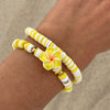 Wholesale Bracelet Polymer Clay Flower Pattern Manual Made For Women