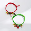 Wholesale Bracelet Red Rope Cartoon Character Dripping Oil Christmas Series Women's