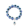 Wholesale Bracelet Resin Round Beads Devil's Eye Butterfly Love Fatima's Hand Pendant Handmade Unisex