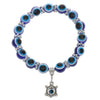 Wholesale Bracelet Resin Round Beads Devil's Eye Butterfly Love Fatima's Hand Pendant Handmade Unisex