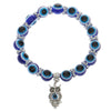 Wholesale Bracelet Resin Round Beads Devil's Eye Butterfly Love Fatima's Hand Pendant Handmade Unisex
