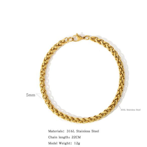 Wholesale Bracelet Retro Stainless Steel Electroplating Letters Numbers Text Unisex