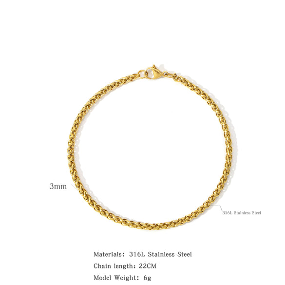 Wholesale Bracelet Retro Stainless Steel Electroplating Letters Numbers Text Unisex