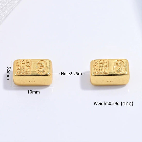 Wholesale Bracelet S925 Silver Fiveway God Of Wealth Square Bead Electroplated