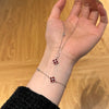 Wholesale Bracelet S925 Sterling Silver Geometric Good Luck Clover Electroplated For Women