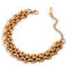 Wholesale Bracelet Set Necklace Stainless Steel Geometric 18K Gold Plated Handmade
