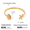 Wholesale Bracelet Stainless Steel Electroplated Ocean Animals Scallop Starfish Style For Women