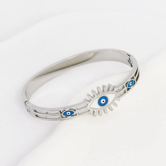 Wholesale Bracelet Stainless Steel Eye Enamel Electroplating Sweet And Cool Style