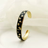 Wholesale Bracelet Stainless Steel French Retro Style Star Moon Electroplated