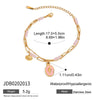 Wholesale Bracelet Stainless Steel Geometric Electroplating Ins Style Minimalist Women's
