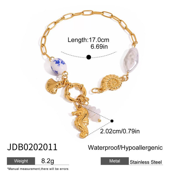 Wholesale Bracelet Stainless Steel Geometric Electroplating Ins Style Minimalist Women's