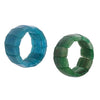 Wholesale Bracelet 316L Stainless Steel Geometric Emerald Green Natural Stone Elastic Rope Electroplating Light Luxury Highend Simple And Elegant