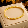 Wholesale Bracelet Stainless Steel Geometric Hexagonal Honeycomb Gold Plated Minimalist Style