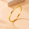 Wholesale Bracelet Stainless Steel Geometric Hexagonal Honeycomb Gold Plated Minimalist Style