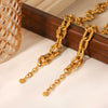Wholesale Bracelet Stainless Steel Geometric Ins Style 18K Goldplated Electroplating