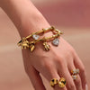 Wholesale Bracelet 316L Stainless Steel Geometric 18K Gold Plated Love Bear Elephant Design
