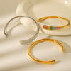 Wholesale Bracelet Stainless Steel Geometric 18K Goldplated Electroplating For Women