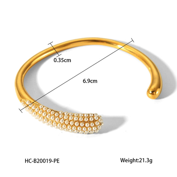 Wholesale Bracelet Stainless Steel Geometric 18K Goldplated Electroplating For Women