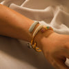 Wholesale Bracelet Stainless Steel Geometric 18K Goldplated Electroplating For Women