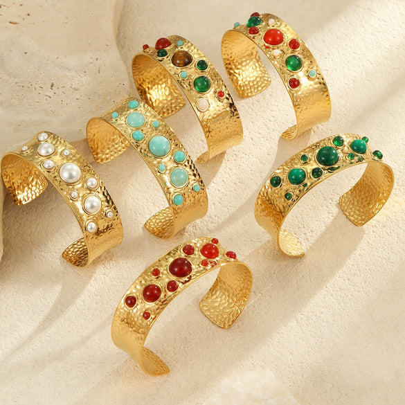 Wholesale Bracelet Stainless Steel Geometric Retro Electroplating Women's