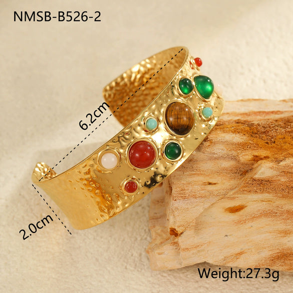 Wholesale Bracelet Stainless Steel Geometric Retro Electroplating Women's