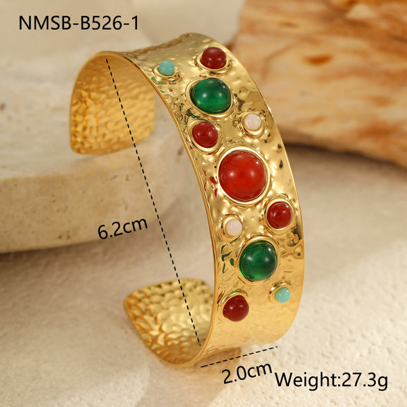 Wholesale Bracelet Stainless Steel Geometric Retro Electroplating Women's