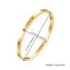 Wholesale Bracelet Stainless Steel Geometric Round Gold Plated Fashion Light Luxury