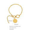 Wholesale Bracelet Stainless Steel Geometric Style 18K Gold Plated