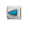 Wholesale Bracelet Stainless Steel Geometric Totem Dripping Oil Craft Blue Turquoise