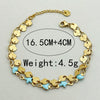 Wholesale Bracelet Stainless Steel Gold Plated Geometric Retro Simple Style
