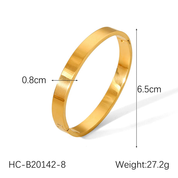 Wholesale Bracelet Stainless Steel Goldplated Geometric Style