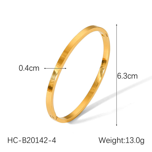 Wholesale Bracelet Stainless Steel Goldplated Geometric Style