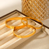 Wholesale Bracelet Stainless Steel Goldplated Geometric Style