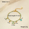 Wholesale Bracelet Stainless Steel 18K Gold Plated Geometric Pattern Braided Rope Design For Women