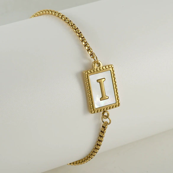 Wholesale Bracelet 316L Stainless Steel Letter Pattern Electroplated For Women