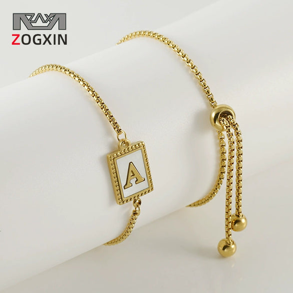 Wholesale Bracelet 316L Stainless Steel Letter Pattern Electroplated For Women