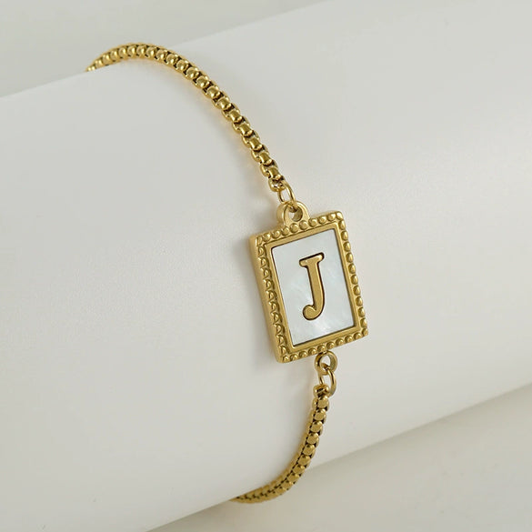 Wholesale Bracelet 316L Stainless Steel Letter Pattern Electroplated For Women
