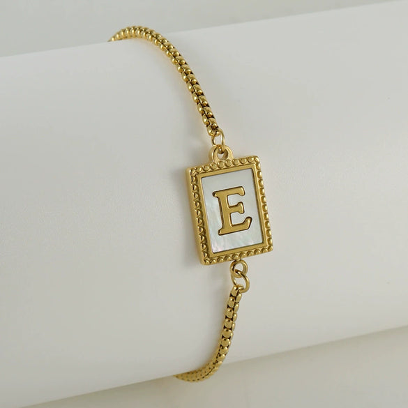Wholesale Bracelet 316L Stainless Steel Letter Pattern Electroplated For Women